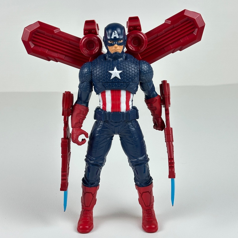 Hasbro Marvel Captain America 12 Inch Action‎ Figure with Jetpack Blasters E5579